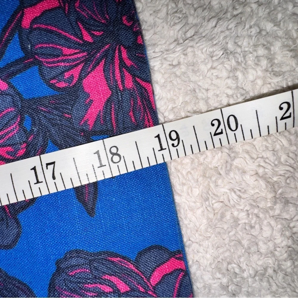 J. Crew Blue and Pink Floral Mini Skirt